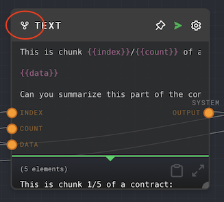 Split node icon