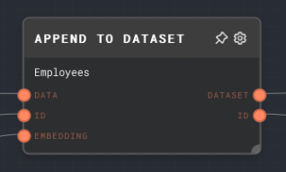 Append to Dataset Node Screenshot