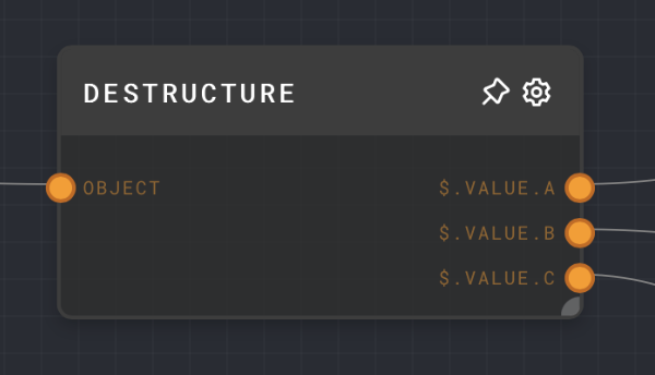 Destructure Node Screenshot