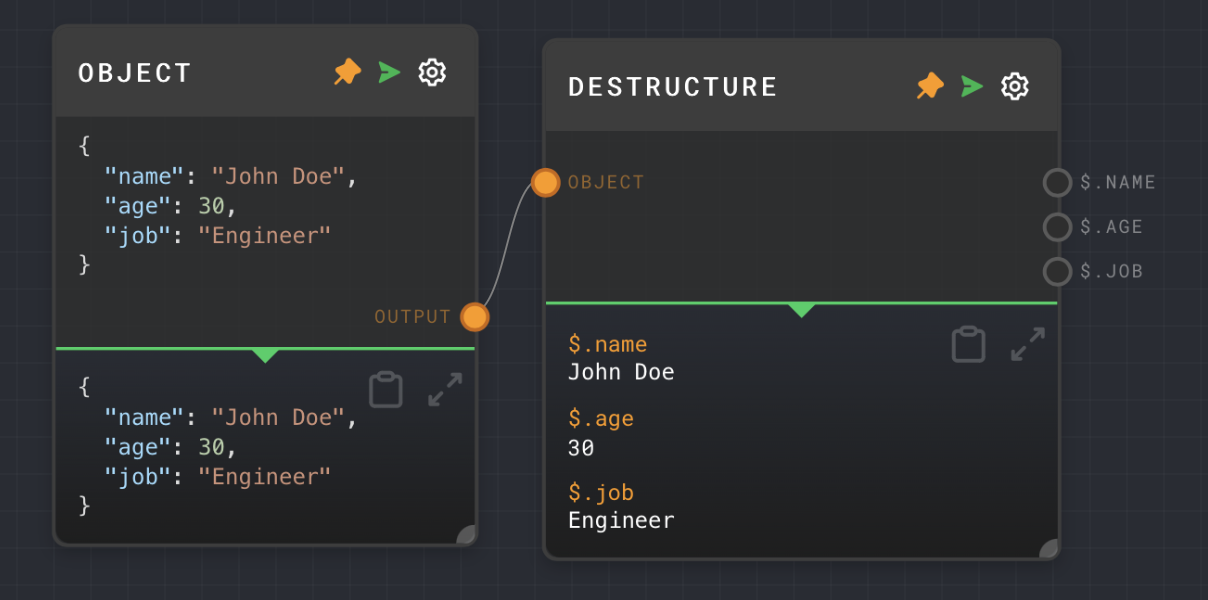 Destructure Node Example 1