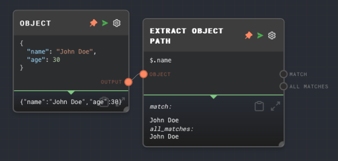 Extract Object Path Node Example 1