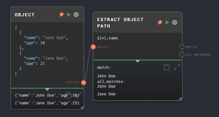 Extract Object Path Node Example 2