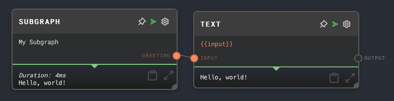 Graph Output Node Example 1