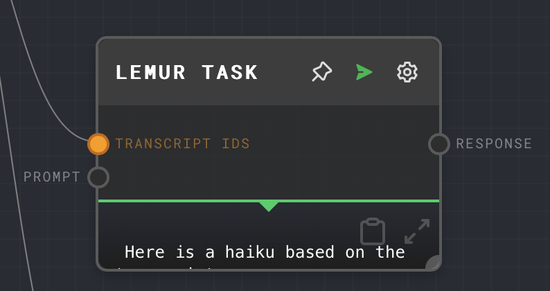 LeMUR Custom Task Node