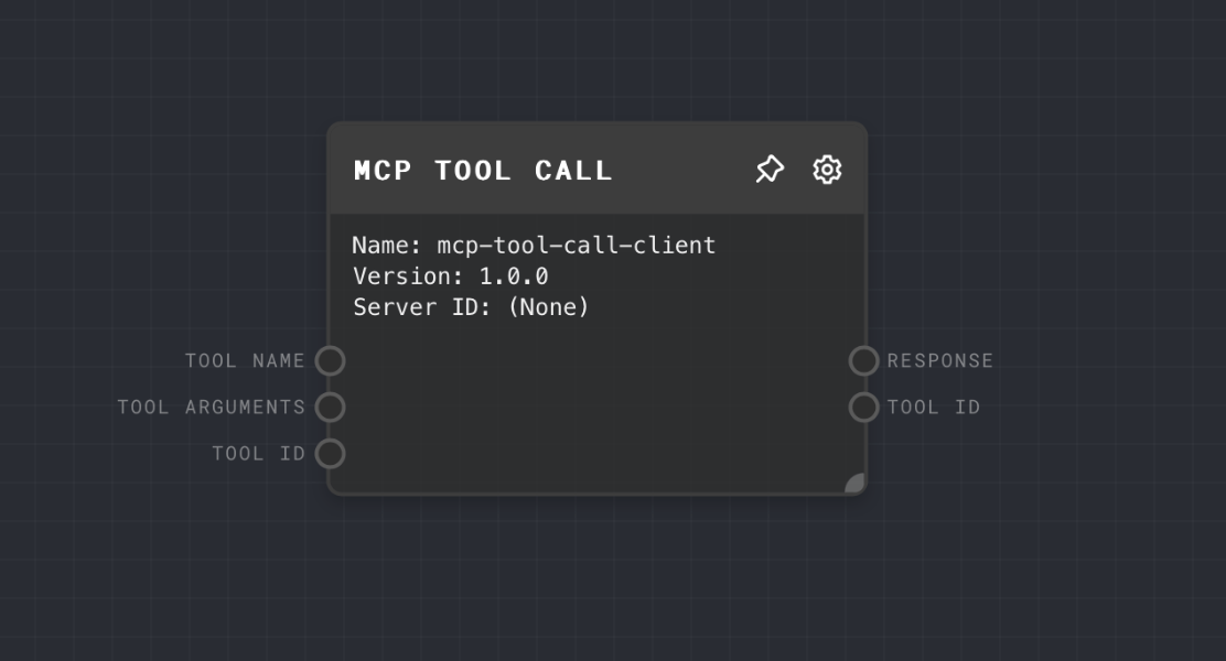 MCP Tool Call Node Screenshot