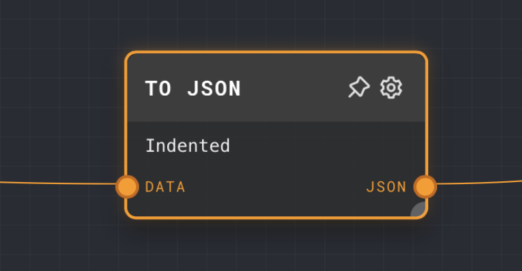 To JSON Node Screenshot