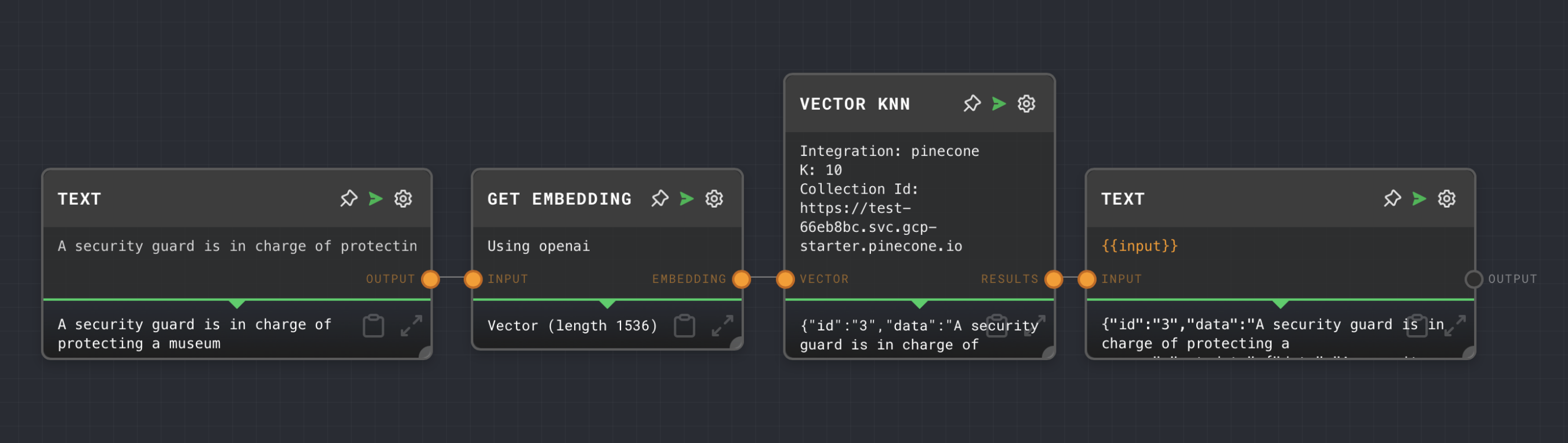 Vector KNN Node Example 1